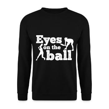 Tennisplatz Spruch Für Tennis - Unisex Pullover - Schwarz - Vorne - Alina (178cm) & Michal (187cm)