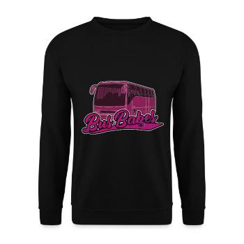 Babes Bus | Chauffeur de bus Cadeau de chauffeur de bus - Sweat-shirt Unisexe - noir - Devant - Alina (178cm) & Michal (187cm)
