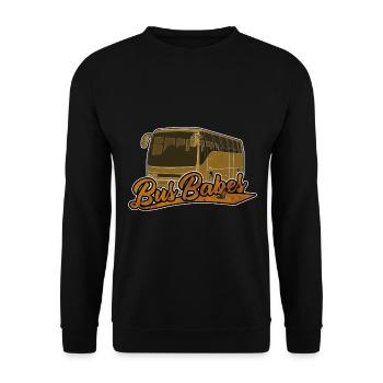 Babes Bus | Chauffeur de bus Cadeau de chauffeur de bus - Sweat-shirt Unisexe - noir - Devant - Alina (178cm) & Michal (187cm)