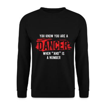 Breakdancing Tanzen für Tänzer - Unisex Pullover - Schwarz - Vorne - Alina (178cm) & Michal (187cm)