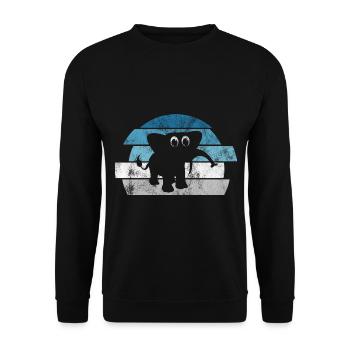 Eléphant éléphant pour enfants - Sweat-shirt Unisexe - noir - Devant - Alina (178cm) & Michal (187cm)