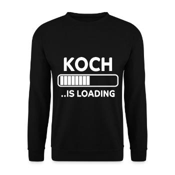 Koch Lustiger Spruch Kochen Küche Beruf Geschenk - Unisex Pullover - Schwarz - Vorne - Alina (178cm) & Michal (187cm)