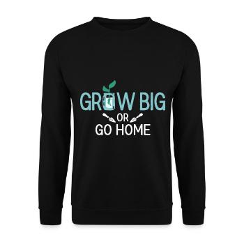 Landschaftsgärtner Hobbygärtner Gärtner - Unisex Pullover - Schwarz - Vorne - Alina (178cm) & Michal (187cm)