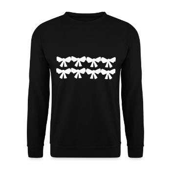 grinding line pattern fly - Unisex Sweatshirt - black - Front - Alina (178cm) & Michal (187cm)