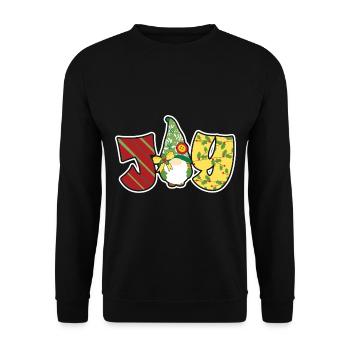 Noël Noël Gnomies - Sweat-shirt Unisexe - noir - Devant - Alina (178cm) & Michal (187cm)