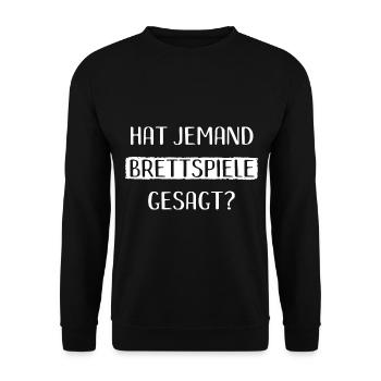 Brettspiele Brettspiel Spieleabend - Unisex Pullover - Schwarz - Vorne - Alina (178cm) & Michal (187cm)