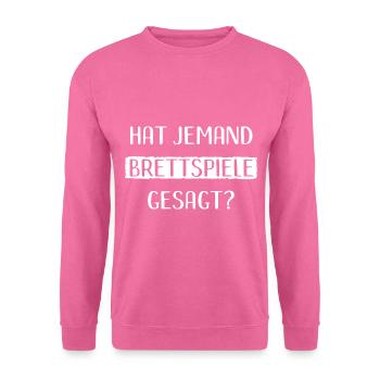 Brettspiele Brettspiel Spieleabend - Unisex Pullover - Pink - Vorne