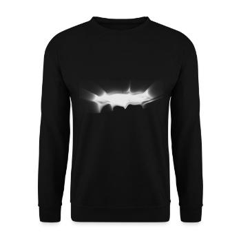 luminous crack symbol surface luminous shape - Unisex Sweatshirt - black - Front - Alina (178cm) & Michal (187cm)
