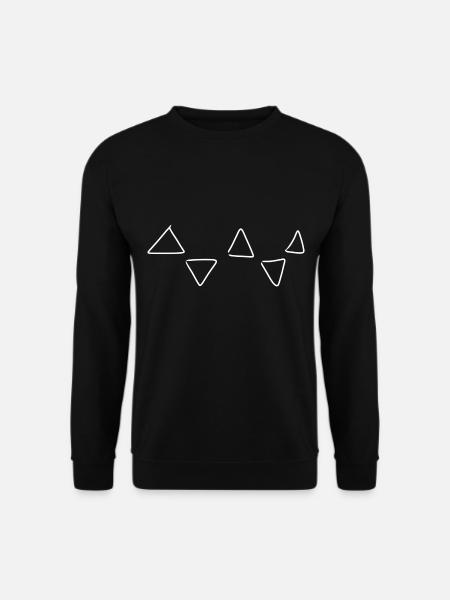 Triangular pattern - Unisex Sweatshirt - black