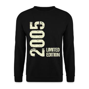 18th anniversary 18 years retro vintage 2005 - Unisex Sweatshirt - black - Front - Alina (178cm) & Michal (187cm)