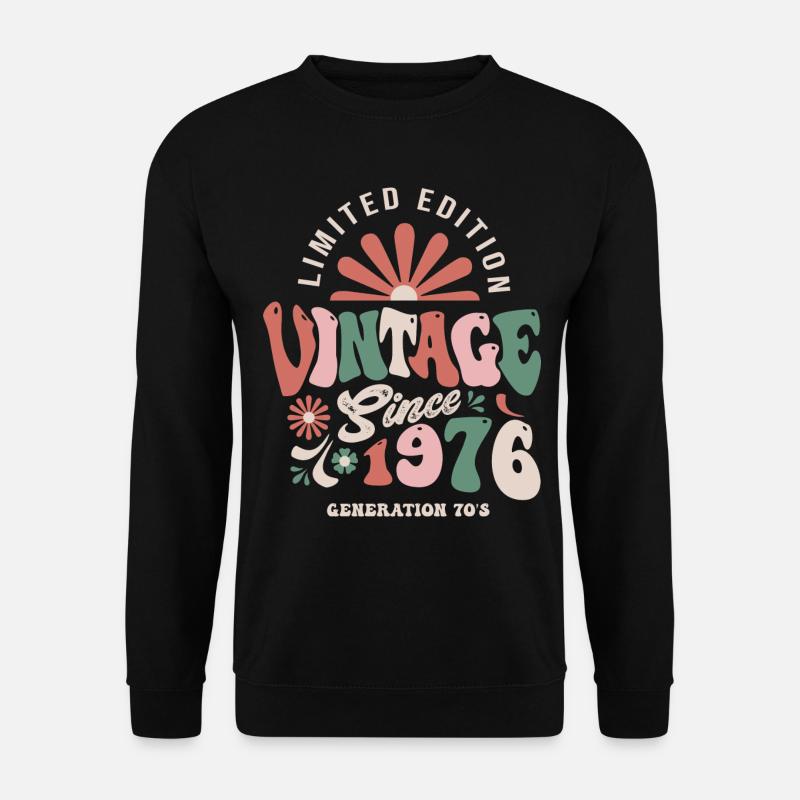 1976 Jubiläum Jahrgang 1976 - Unisex Pullover - Schwarz