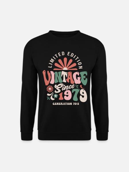 1979 Jubiläum Jahrgang 1979 - Unisex Pullover - Schwarz