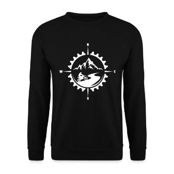 Motocross Mountain Motorsport - Sweat-shirt Unisexe - noir - Devant - Alina (178cm) & Michal (187cm)