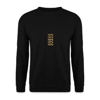 1976 - Unisex Sweatshirt - black - Front - Alina (178cm) & Michal (187cm)