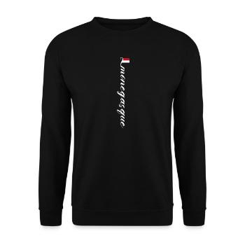 Monaco - Unisex Sweatshirt - black - Front - Alina (178cm) & Michal (187cm)