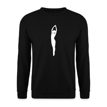 Tanz tanzen - Unisex Pullover - Schwarz - Vorne - Alina (178cm) & Michal (187cm)