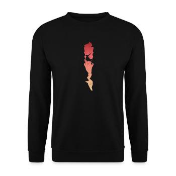 Klettern Bergsteigen Felsklettern Kletterer - Unisex Pullover - Schwarz - Vorne - Alina (178cm) & Michal (187cm)