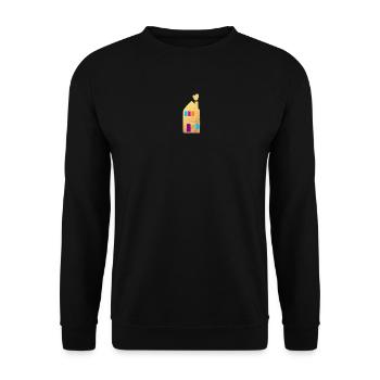 Maison Or Fenêtre Coeurs Maison Maison Hygge - Sweat-shirt Unisexe - noir - Devant - Alina (178cm) & Michal (187cm)