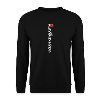 Albanien - Unisex Pullover - Schwarz - Vorne - Alina (178cm) & Michal (187cm)