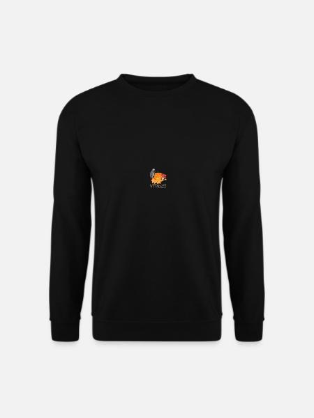 Graupapagei Vogel Vogelbeobachter Halloween Spooky - Unisex Pullover - Schwarz