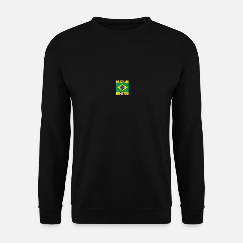 Brasilianische Jiu-Jitsu Flagge BJJ - Unisex Pullover - Schwarz