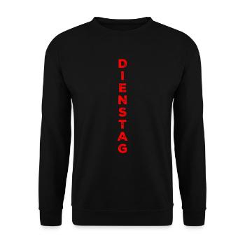 Mardi - rouge - Sweat-shirt Unisexe - noir - Devant - Alina (178cm) & Michal (187cm)