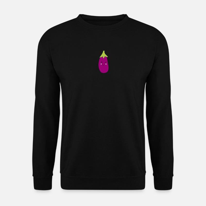 Aubergine Gemüse Kostüm Fasching Karneval - Unisex Pullover - Schwarz
