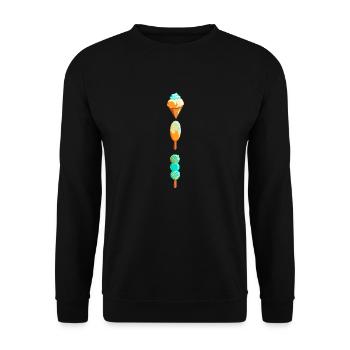 Eis - Unisex Sweatshirt - black - Front - Alina (178cm) & Michal (187cm)