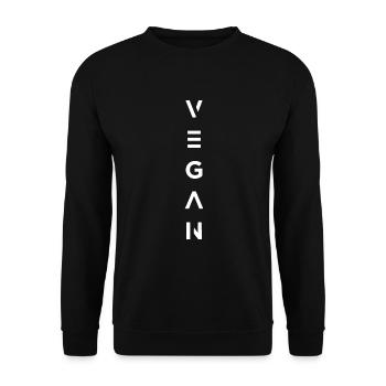 VEGAN VÉGANISME - Sweat-shirt Unisexe - noir - Devant - Alina (178cm) & Michal (187cm)