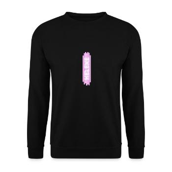 Mädchenname für Helene Frauenname Mädchen - Unisex Pullover - Schwarz - Vorne - Alina (178cm) & Michal (187cm)