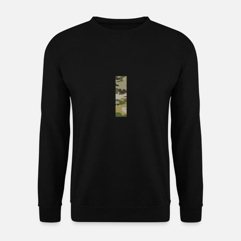 Tarnbuchstabe I - Unisex Pullover - Schwarz