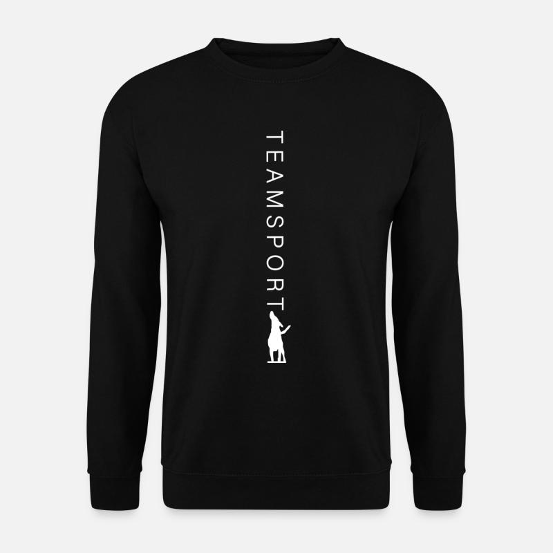 TEAMPORT mit Fuss Symbol - Unisex Pullover - Schwarz