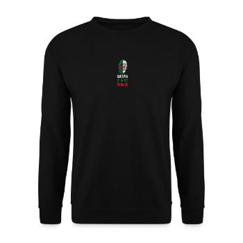 Algeria is in my DNA Design / Gift Idea - Unisex Sweatshirt - black - Front - Alina (178cm) & Michal (187cm)