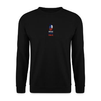 Chile is in my DNA design - Unisex Sweatshirt - black - Front - Alina (178cm) & Michal (187cm)