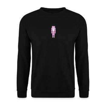 Casse-Noisette Noël coeurs roses symbole de Noël - Sweat-shirt Unisexe - noir - Devant - Alina (178cm) & Michal (187cm)