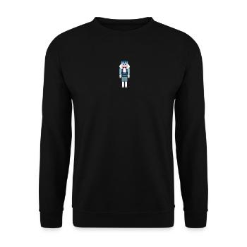 Casse-Noisette Rhodes Losanges Noël Noël Avent - Sweat-shirt Unisexe - noir - Devant - Alina (178cm) & Michal (187cm)