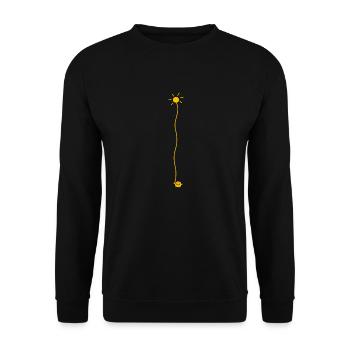 Sun in the heart - Unisex Sweatshirt - black - Front - Alina (178cm) & Michal (187cm)