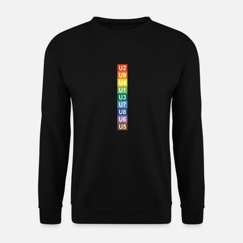U-Bahn Regenbogen Berlin - Unisex Sweatshirt - black
