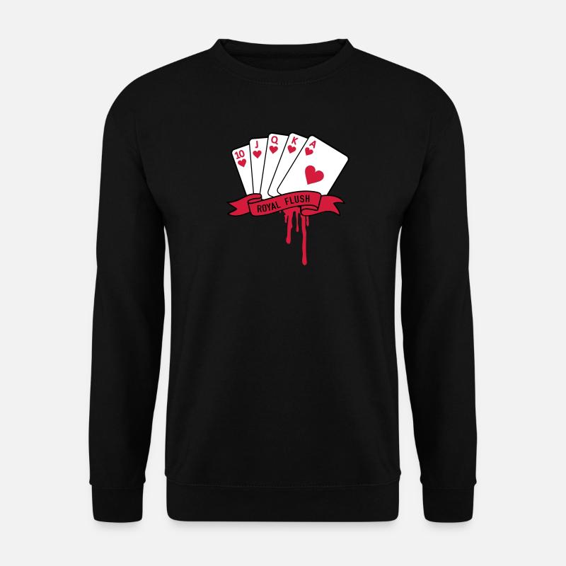 Royal Flush - Unisex Pullover - Schwarz