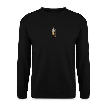Horus Egyptian God Warrior - Unisex Sweatshirt - black - Front - Alina (178cm) & Michal (187cm)