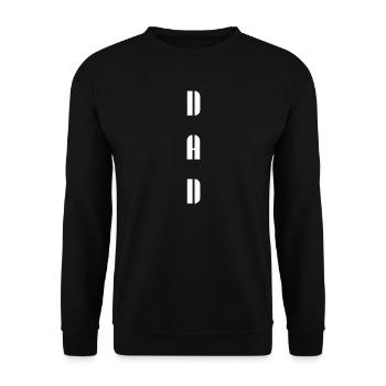 Papa - Unisex Pullover - Schwarz - Vorne - Alina (178cm) & Michal (187cm)