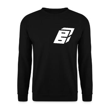 Lettre du résumé B - Sweat-shirt Unisexe - noir - Devant - Alina (178cm) & Michal (187cm)