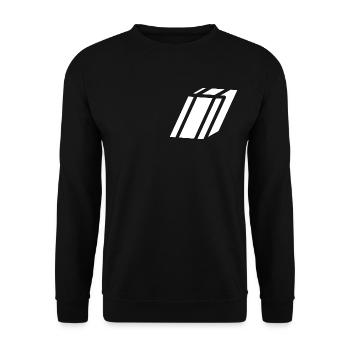Abstract I letter - Unisex Sweatshirt - black - Front - Alina (178cm) & Michal (187cm)