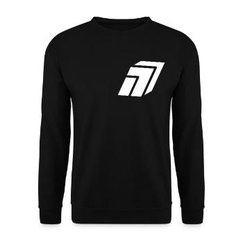 Abstract Nummer 7 - Unisex Pullover - Schwarz - Vorne - Alina (178cm) & Michal (187cm)