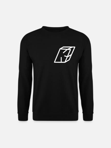 Outline Letter K - Unisex Sweatshirt - black