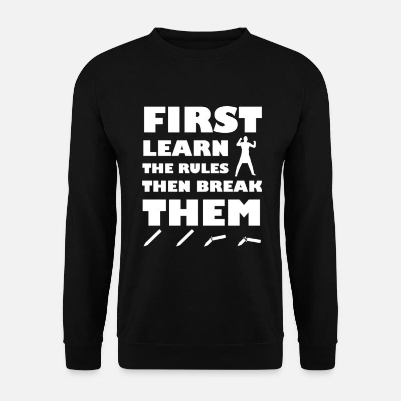 break the rules - Unisex Sweatshirt - black