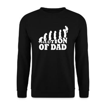 Father Dad gift for expectant dad dad - Unisex Sweatshirt - black - Front - Alina (178cm) & Michal (187cm)