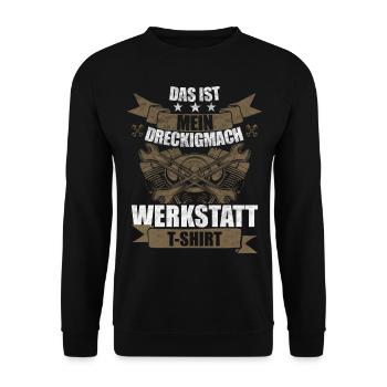 Kfz-Mechatroniker Werkstatt Schrauber Mechaniker - Unisex Pullover - Schwarz - Vorne - Alina (178cm) & Michal (187cm)