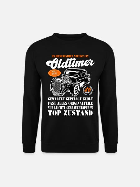 Oldtimer 1973 51 Geburtstag Geschenk - Unisex Pullover - Schwarz