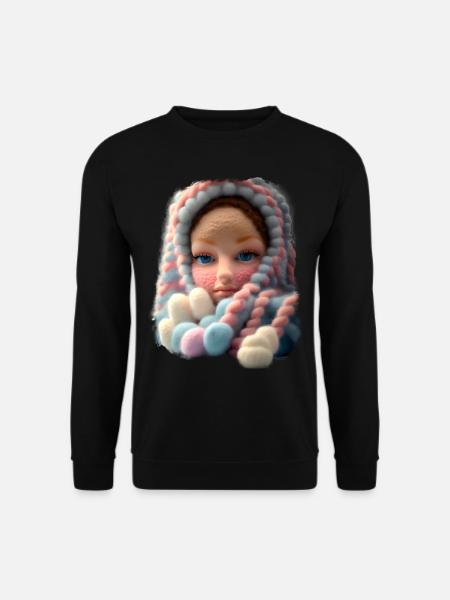Child face wool - Unisex Sweatshirt - black